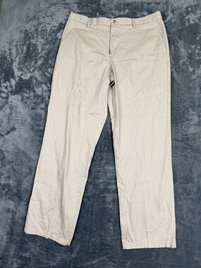 Dockers Mens Classic Fit Beige Chino Pants W36 L32 Cotton Blend